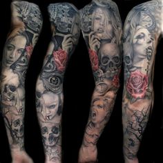 tatouage bras complet