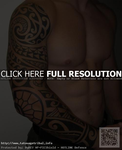 tatouage bras complet tribal