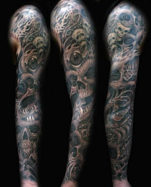 Tatouage bras entier japonais