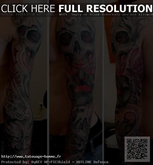 tatouage bras homme couleur