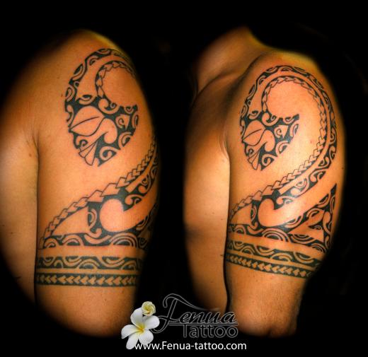 tatouage brassard polynésien