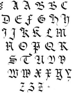 tatouage calligraphie gothique
