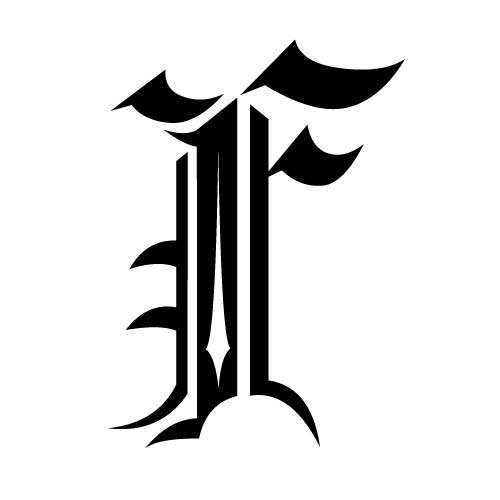 tatouage caractere gothique