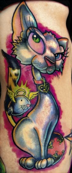 tatouage cartoon animaux