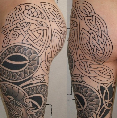 tatouage celtique bras