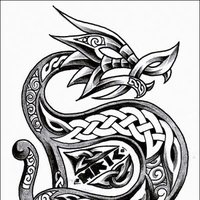 tatouage celtique dragon