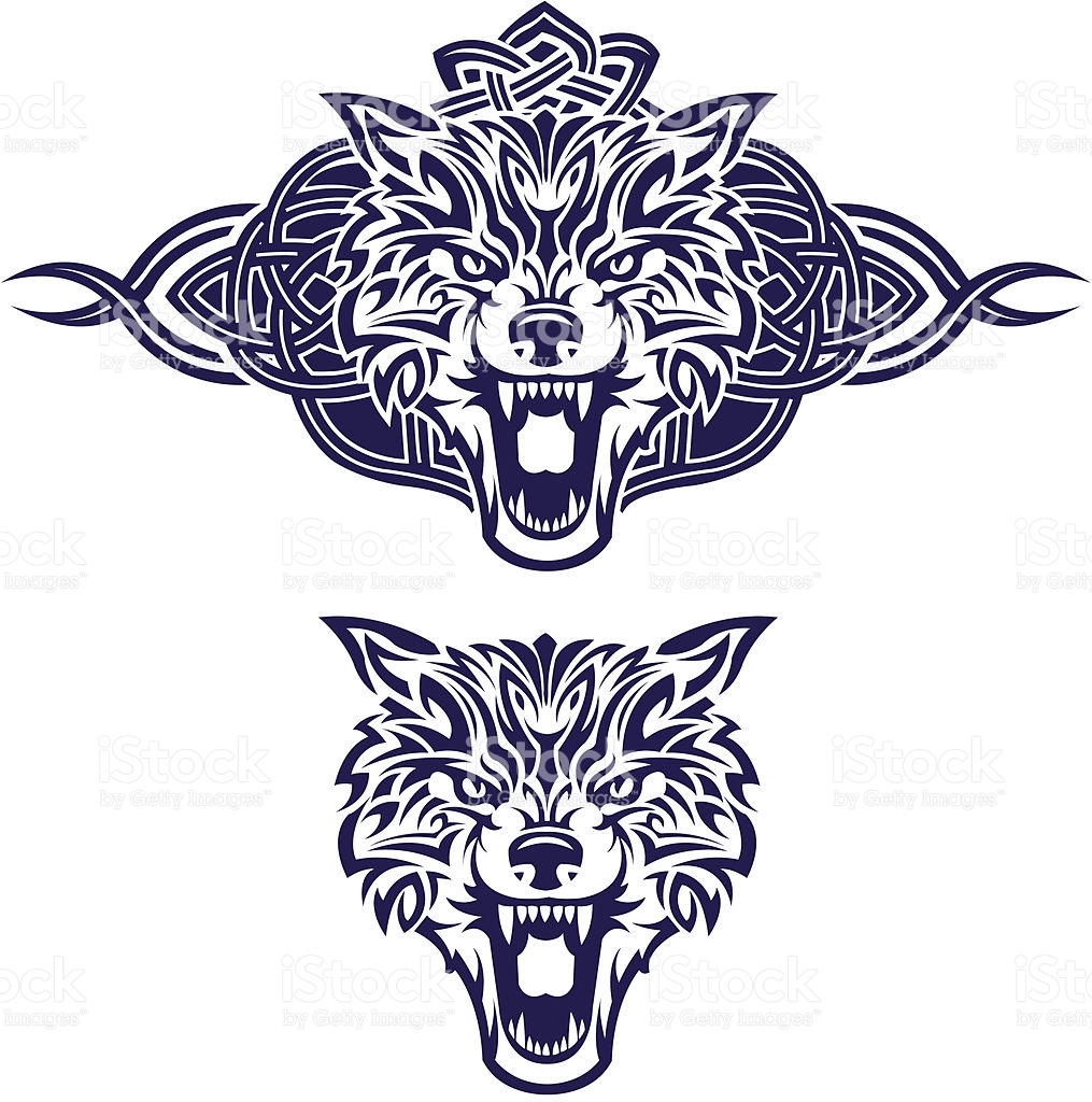 tatouage celtique loup