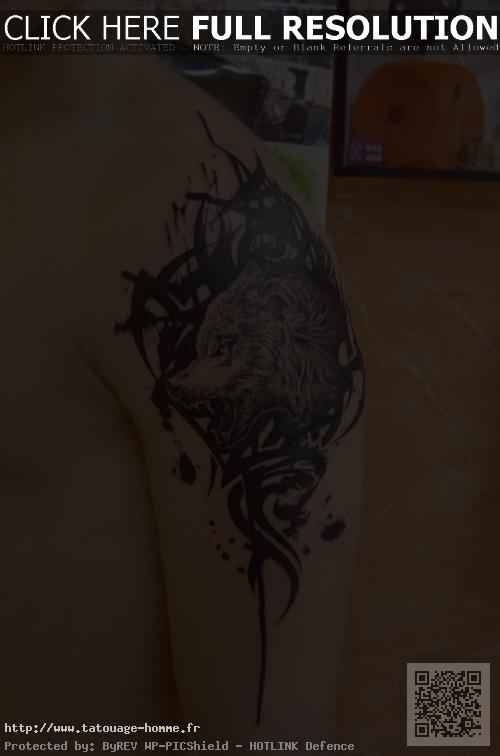 tatouage celtique loup
