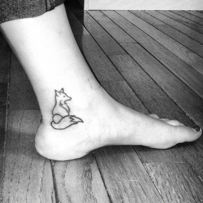 Tatouage cheville animaux