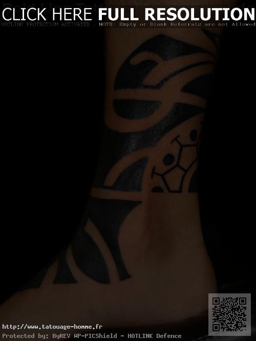 tatouage cheville mollet homme