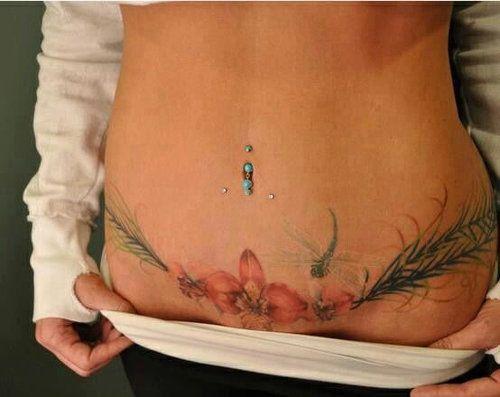 tatouage cicatrice ventre