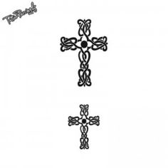 tatouage croix celtique nuque