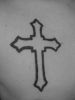 tatouage croix pectorale