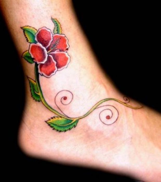 tatouage d'une fleur