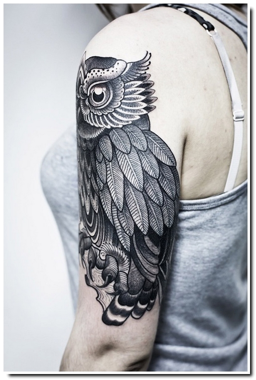 tatouage de hiboux