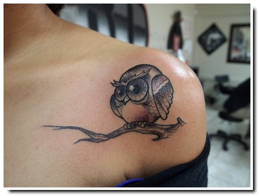 tatouage de hiboux