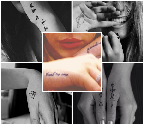 tatouage discret main