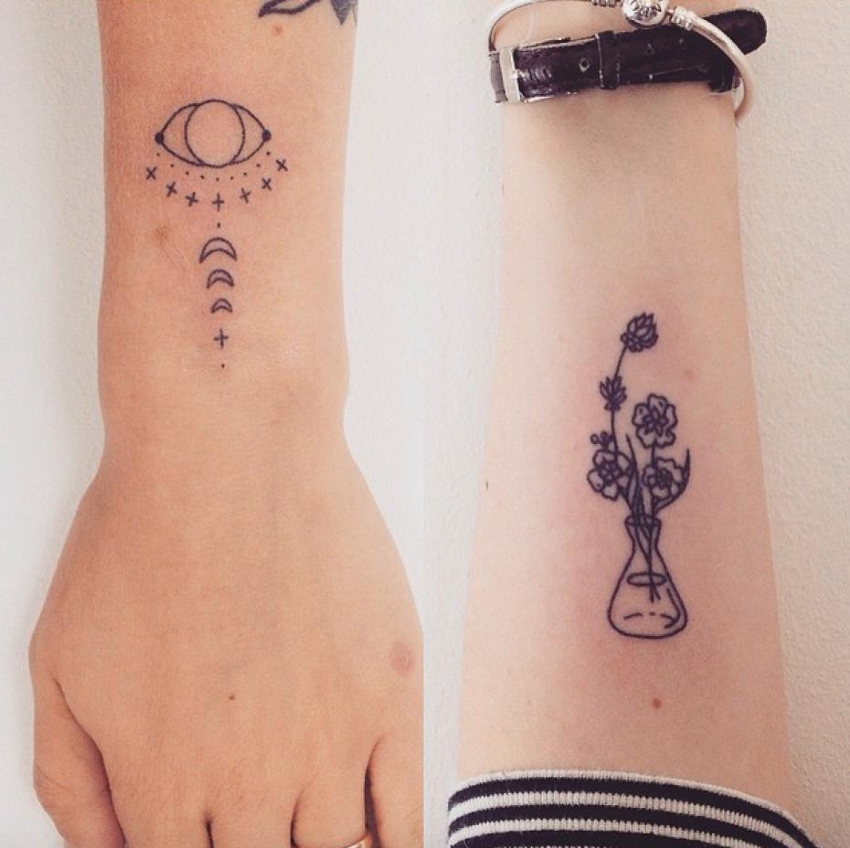 tatouage discret mode