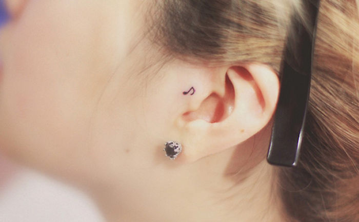 tatouage discret musique