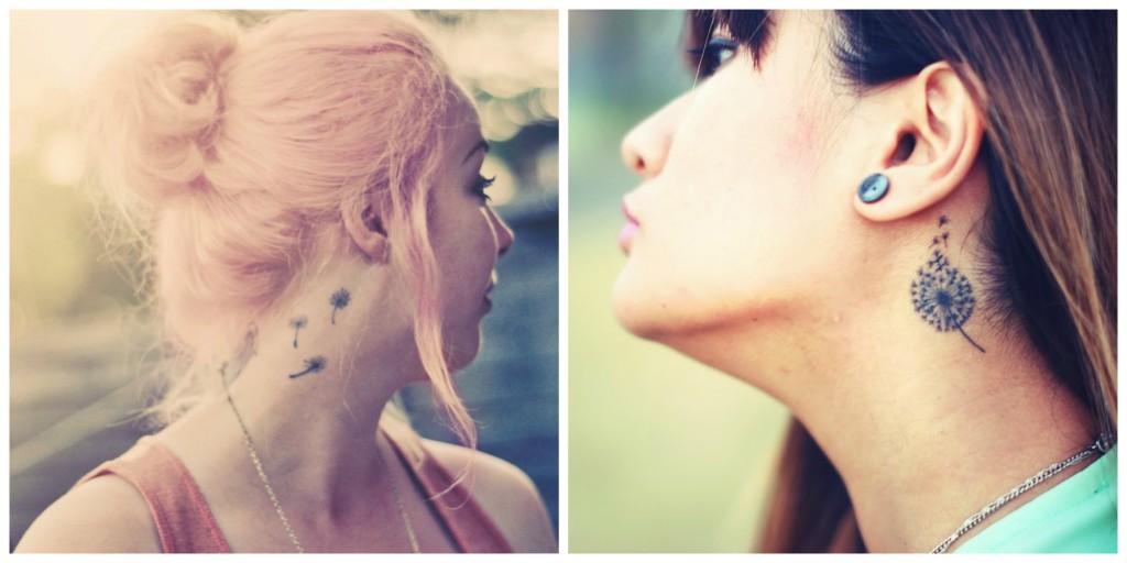 tatouage discret pour la nuque