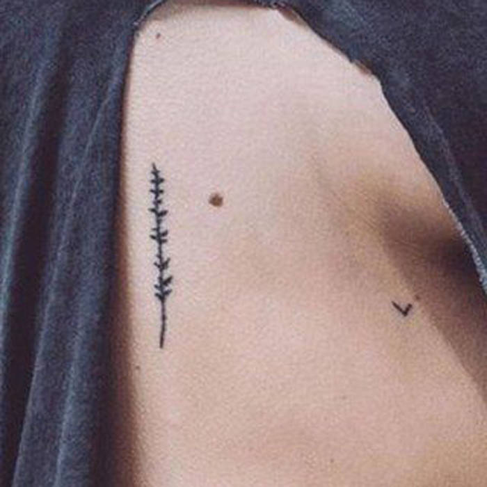 tatouage discret sur les cotes