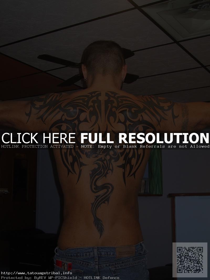 tatouage dos complet homme