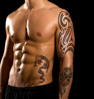 tatouage dragon ventre