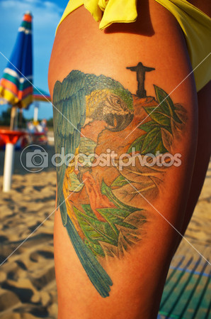 tatouage drapeau brésil