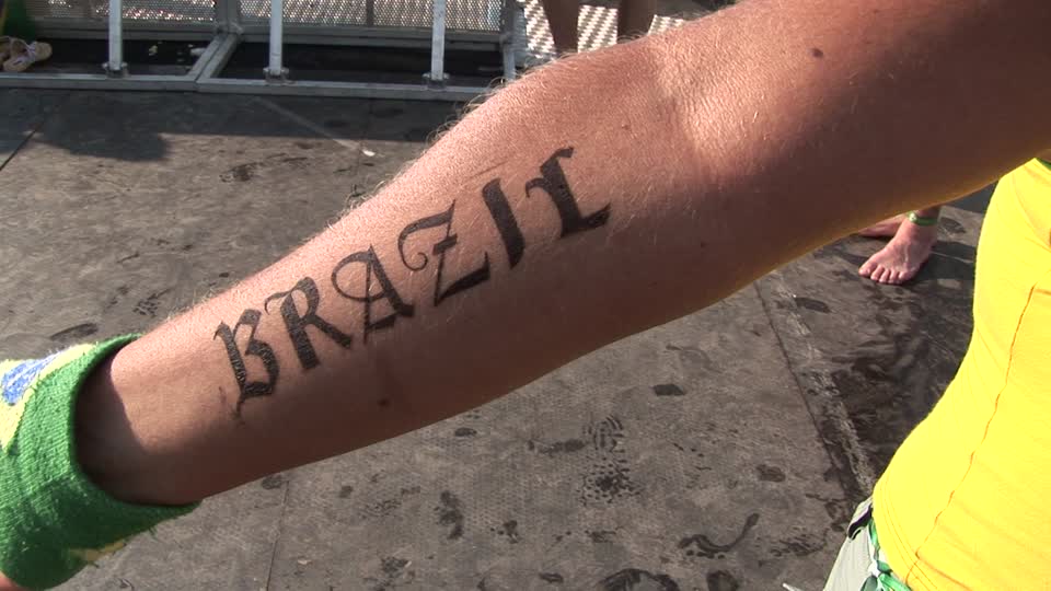 tatouage drapeau brésil