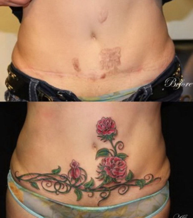 tatouage du ventre