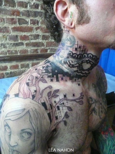 tatouage épaule animaux