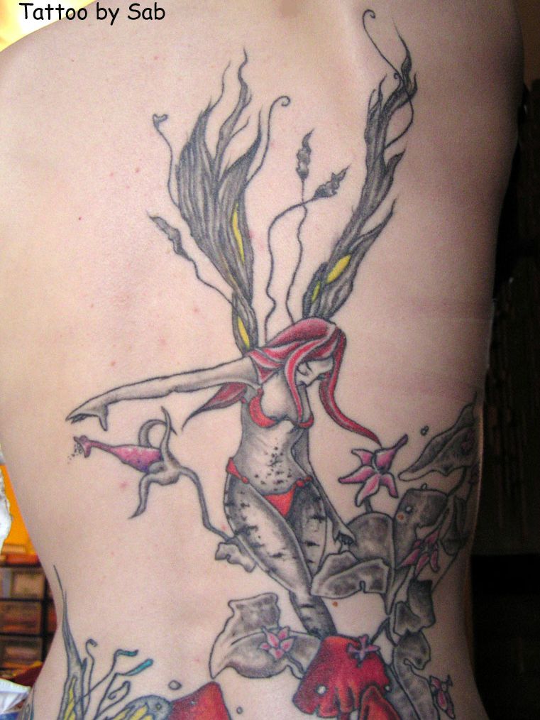 tatouage fée gothique