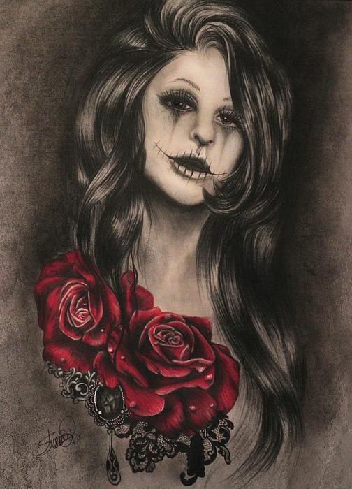 tatouage fille gothique