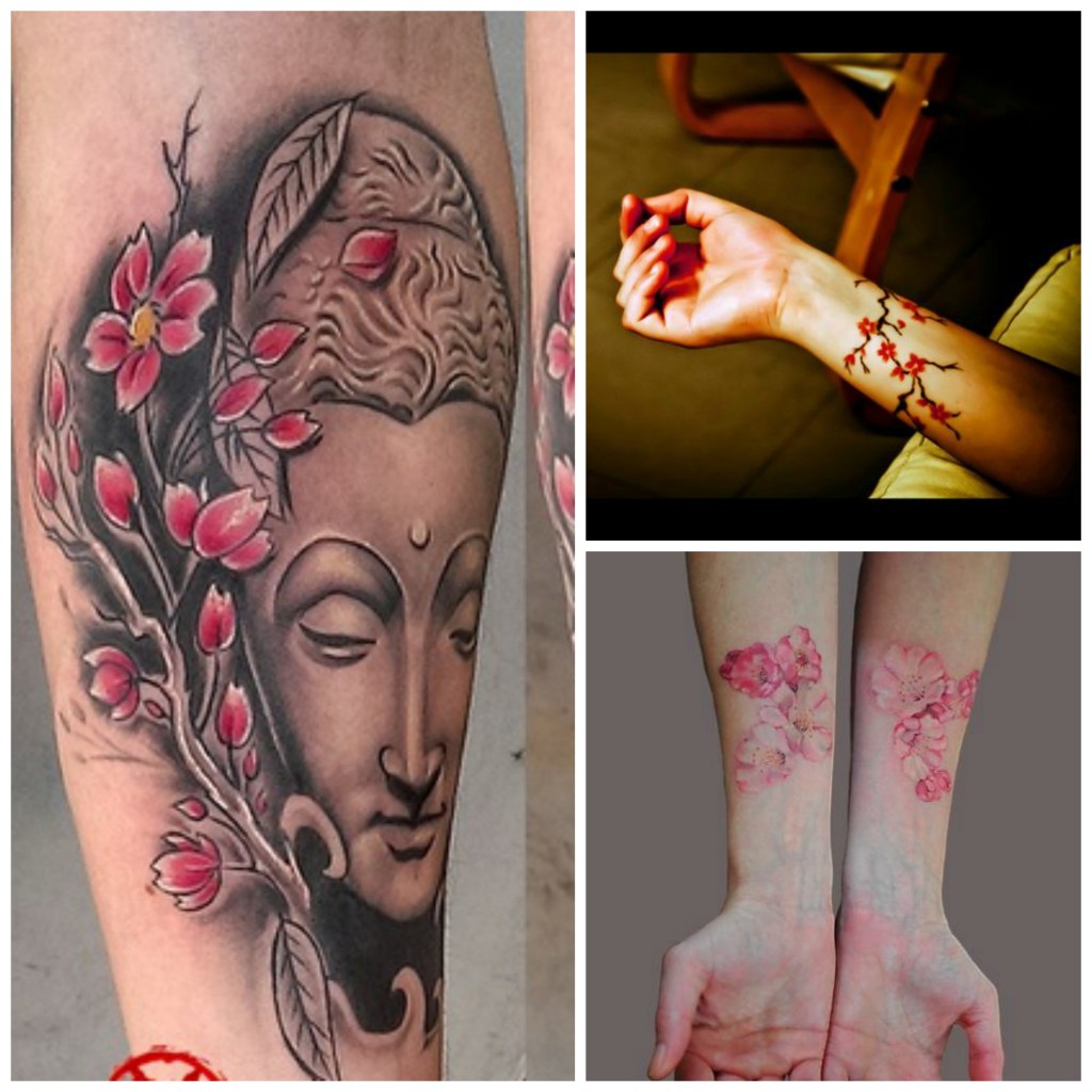tatouage fleur asiatique