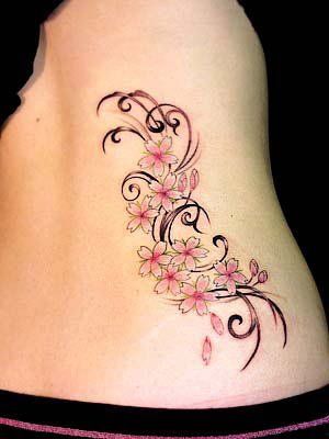 tatouage fleur de cerisier