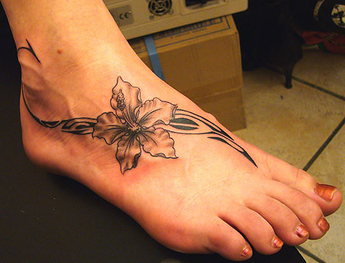 tatouage fleur de vanille dessin
