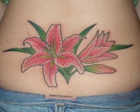 tatouage fleur exotique