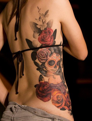 tatouage fleur fille