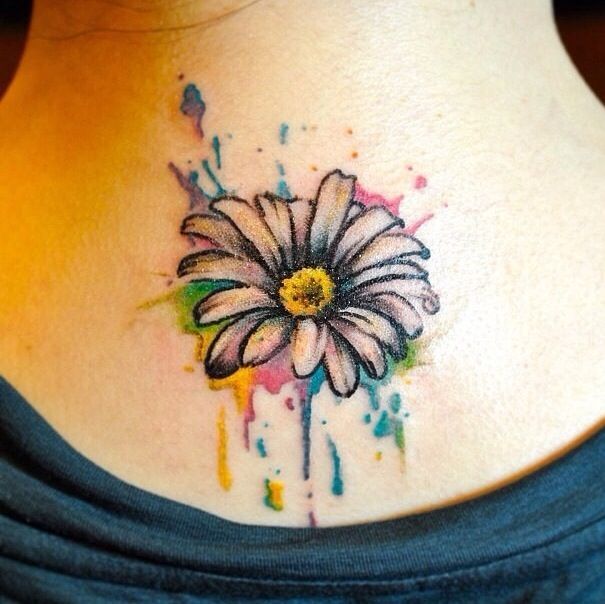 tatouage fleur gerbera