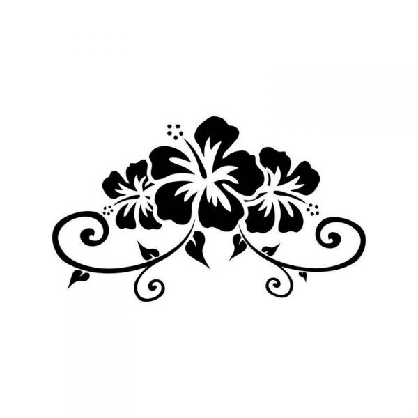 tatouage fleur hawai