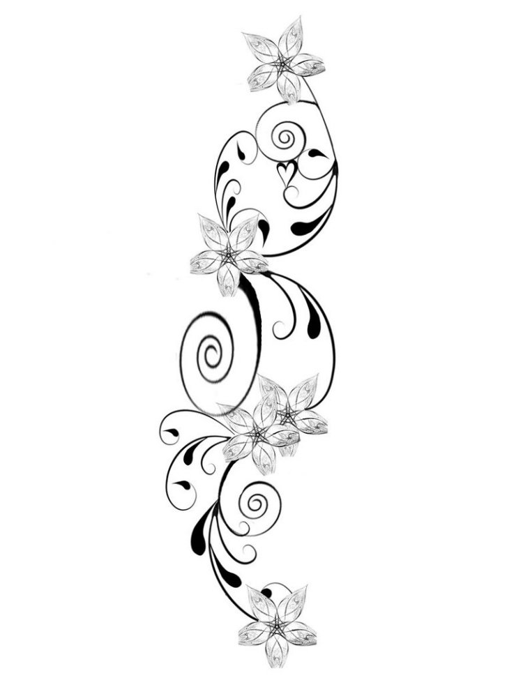 tatouage fleur hawai