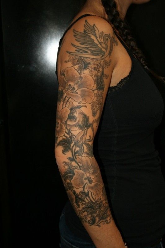 tatouage fleur homme bras
