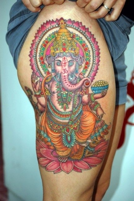 tatouage fleur indienne