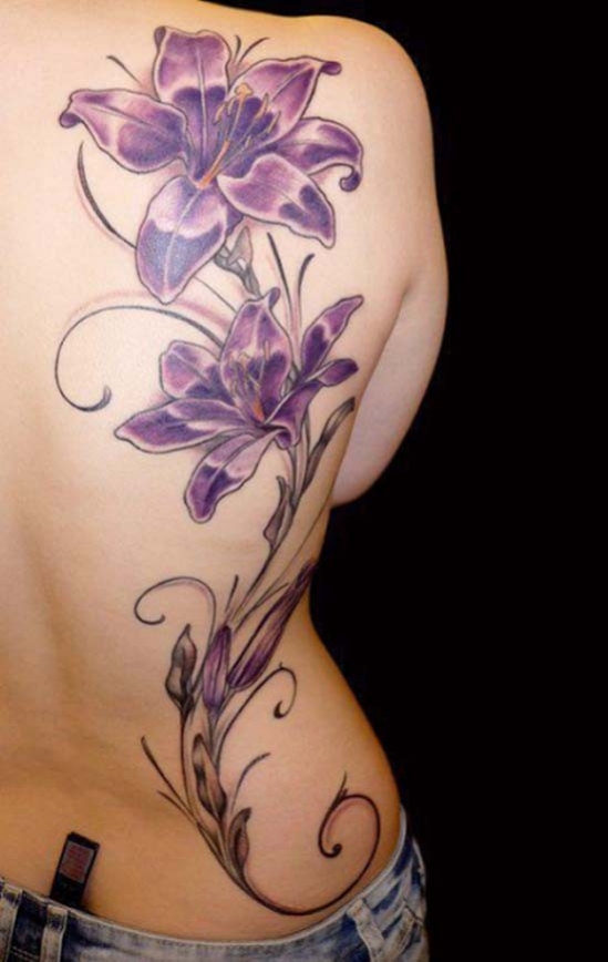 tatouage fleur iris