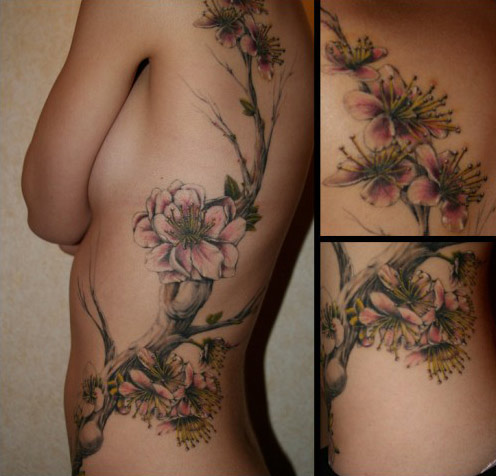 tatouage fleur magnolia