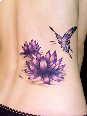 tatouage fleur nenuphare