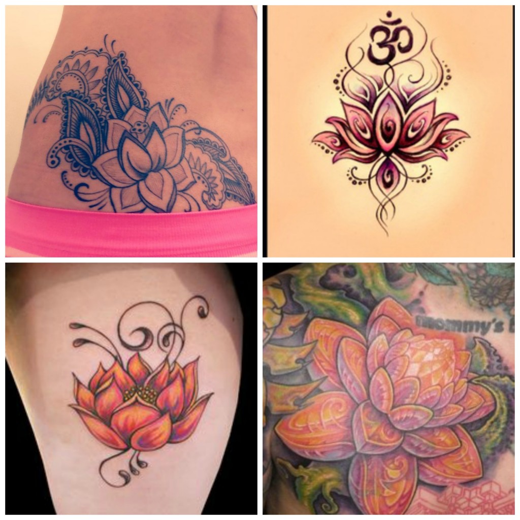 tatouage fleur nenuphare