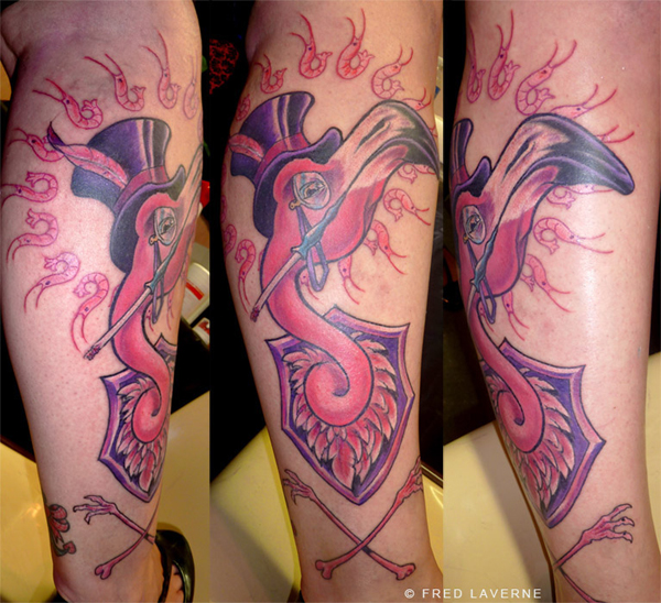 tatouage fleur new school