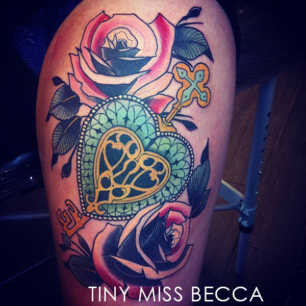 tatouage fleur new school