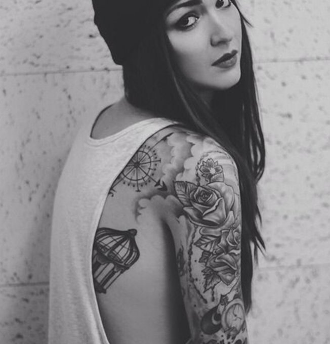 tatouage fleur pinterest